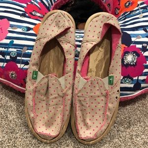 Worn once: Sanuk slouchy loafers